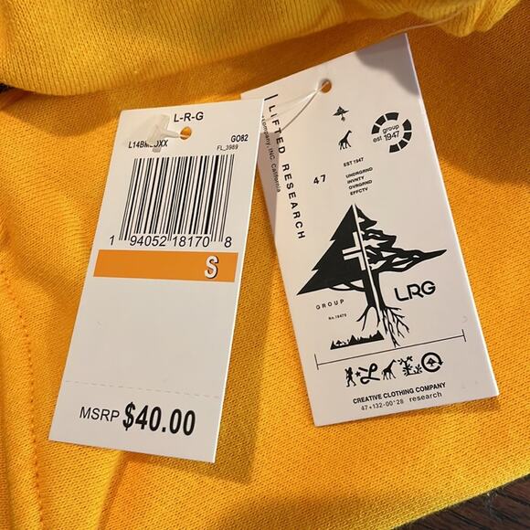 Lifted Research Group Hoodie Split Logo in Gold Size S - Picture 5 of 7